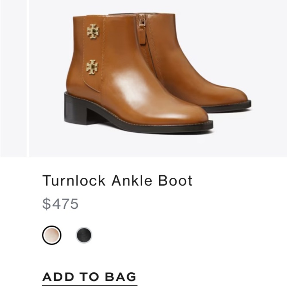 Tory Burch Brown Leather ankle Boot